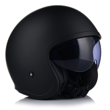 KASK MOTOCYKLOWY LS2 OF599 SPITFIRE MATT BLACK + INTERKOM VITO BLUETOOTH
