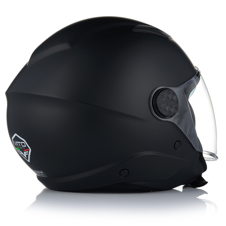 KASK MOTOCYKLOWY OTWARTY VITO SARENTA Z BLENDĄ + INTERKOM VITO BLUETOOTH