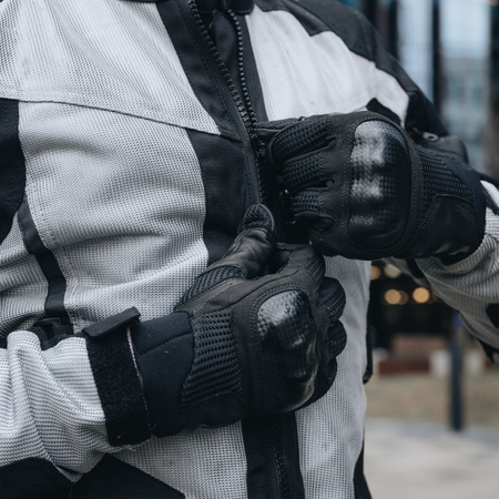 RĘKAWICE MOTOCYKLOWE | REBELHORN GAP III| MĘSKIE KRÓTKIE MIEJSKIE + GRATIS