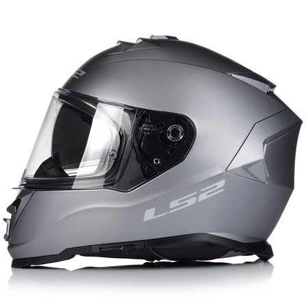 KASK MOTOCYKLOWY LS2 FF800 STORM II SZARY MATT + INTERKOM VITO BLUETOOTH