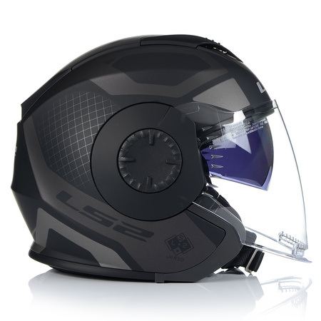 OTWARTY KASK MOTOCYKLOWY LS2 OF570 MAT 3w1 + DASZEK + SZYBA + BLENDA