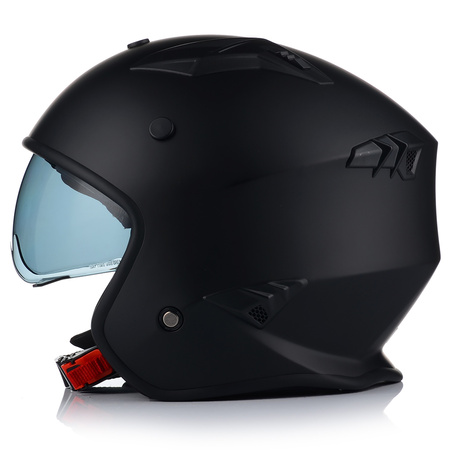 KASK MOTOCYKLOWY | VITO BRUZANO MATT | OTWARTY + SZCZĘKA + DASZEK + BLENDA