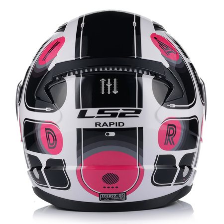 KASK MOTOCYKLOWY LS2 FF353 RAPID BRICK DAMSKI INTEGRALNY SYSTEM PINLOCK