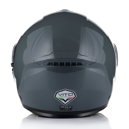 KASK MOTOCYKLOWY VITO FURIO CZARNY MAT SZCZĘKOWY + INTERKOM VITO BLUETOOTH