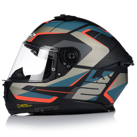 KASK MOTOCYKLOWY LS2 FF808 STREAM II ROAD KEVLAR SYSTEM PINLOCK + BLENDA