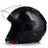 KASK MOTOCYKLOWY OTWARTY | VITO UNO | CZARNY POŁYSK SKUTER CHOPPER ECE 22.06