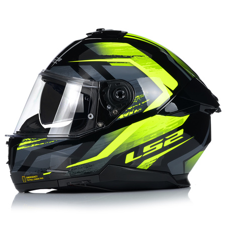 KASK MOTOCYKLOWY LS2 FF808 STREAM II FURY KEVLAR SYSTEM PINLOCK + BLENDA