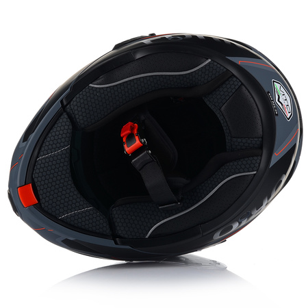 KASK MOTOCYKLOWY VITO FURIO SZARY MAT SZCZĘKOWY + INTERKOM VITO BLUETOOTH