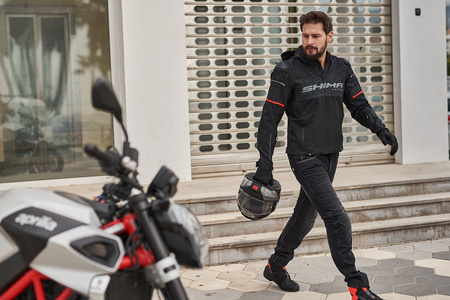 SPODNIE MOTOCYKLOWE | SHIMA DEVON | MĘSKIE JEANSY + OCHRANIACZE + GRATIS