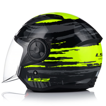 OTWARTY KASK MOTOCYKLOWY LS2 OF616 AIRFLOW II BRUSH LEKKI NA SKUTER CHOPPER