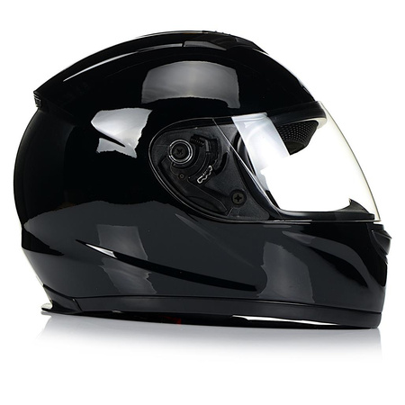 INTEGRALNY KASK MOTOCYKLOWY ZAMKNIĘTY NA MOTOR SKUTER AWINA CZARNY POŁYSK