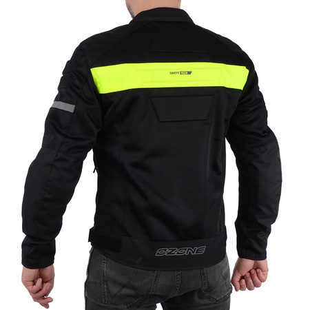 KURTKA MOTOCYKLOWA | OZONE DART FLUO | TEKSTYLNA MĘSKA