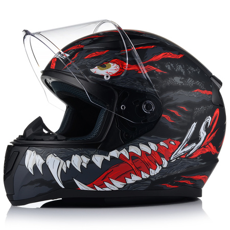 KASK MOTOCYKLOWY LS2 FF353 RAPID II KAIJU ECE 22.06 + CIEMNA SZYBA