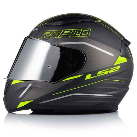 KASK MOTOCYKLOWY LS2 FF353 RAPID II ROKKU ECE 22.06 + LUSTRZANA SZYBA