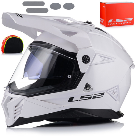 KASK MOTOCYKLOWY LS2 MX702 PIONEER ENDURO CROSS QUAD ATV + SZYBA + BLENDA
