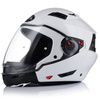 KASK MOTOCYKLOWY OTWARTY 2w1 AIROH EXECUTIVE BIAŁY ODPINANA SZCZĘKA +BLENDA