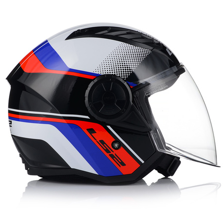 OTWARTY KASK MOTOCYKLOWY LS2 OF616 AIRFLOW II RUSH LEKKI NA SKUTER CHOPPER