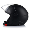 KASK MOTOCYKLOWY OTWARTY VITO UNO CZARNY MATT SKUTER CHOPPER  + 2x SZYBA