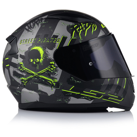 KASK MOTOCYKLOWY LS2 FF353 RAPID II PIRATES ECE 22.06 + CIEMNA SZYBA