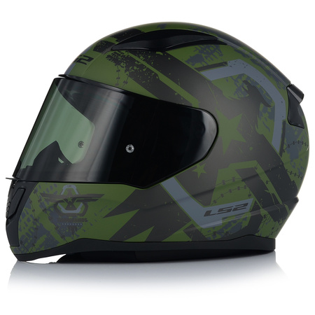 KASK MOTOCYKLOWY LS2 FF353 RAPID II THUNDER BIRDS 22.06 + PRZYCIEMNIANA SZYBA