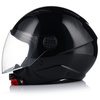 KASK MOTOCYKLOWY OTWARTY | VITO UNO | CZARNY POŁYSK SKUTER CHOPPER ECE 22.06