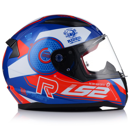  	KASK MOTOCYKLOWY LS2 FF353 RAPID STRATUS BL/RED INTEGRALNY SYSTEM PINLOCK