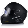 KASK MOTOCYKLOWY LS2 FF808 STREAM II CZARNY MAT BLENDA + INTERKOM BLUETOOTH