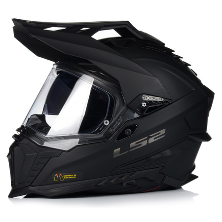 KASK MOTOCYKLOWY LS2 MX701 EXPLORER WŁÓKNO SZKLANE + PINLOCK + BLENDA 22.06