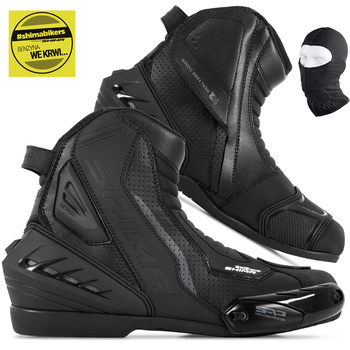 BUTY MOTOCYKLOWE | SHIMA SX-6 BLACK  | KRÓTKIE MĘSKIE MIEJSKIE + GRATISY