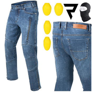 SPODNIE MOTOCYKLOWE | REBELHORN HAWK III | JEANSY MĘSKIE KEVLAR + GRATISY