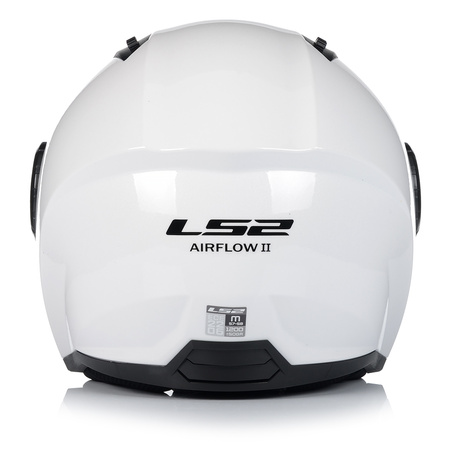 OTWARTY KASK MOTOCYKLOWY LS2 OF616 II BIAŁY POŁYSK + INTERKOM BLUETOOTH