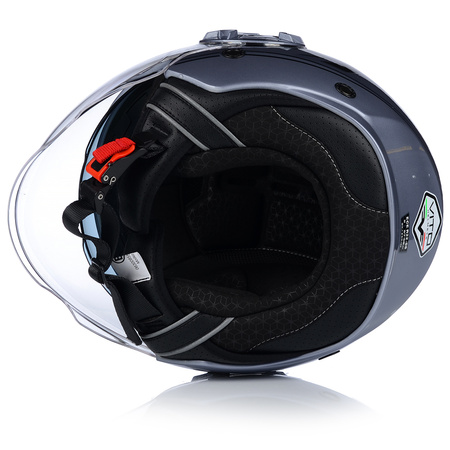 KASK MOTOCYKLOWY | VITO ISOLA GREY | OTWARTY POŁYSK SKUTER CHOPPER + BLENDA