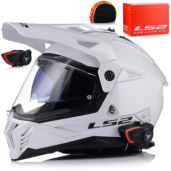 KASK MOTOCYKLOWY  LS2 MX702 PIONEER ENDURO CROSS + INTERKOM VITO BLUETOOTH