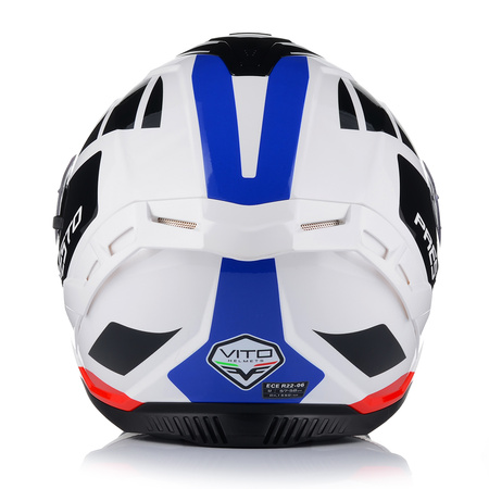 KASK MOTOCYKLOWY | VITO PRESTO | BIAŁY INTEGRALNY SYSTEM PINLOCK + BLENDA