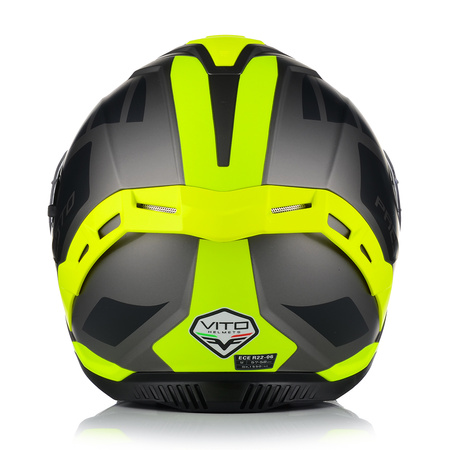 KASK MOTOCYKLOWY | VITO PRESTO FLUO | INTEGRALNY + PINLOCK + BLENDA