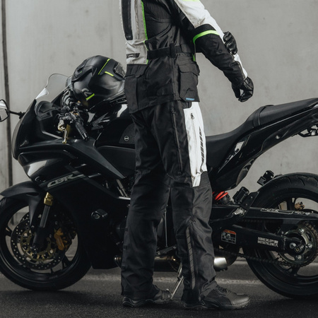 SPODNIE MOTOCYKLOWE | REBELHORN HIKER III | TEKSTYLNE WODOODPORNE + GRATISY S