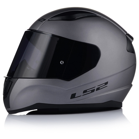 KASK MOTOCYKLOWY LS2 FF353 RAPID II SZARY MAT ECE 22.06 + CIEMNA SZYBA