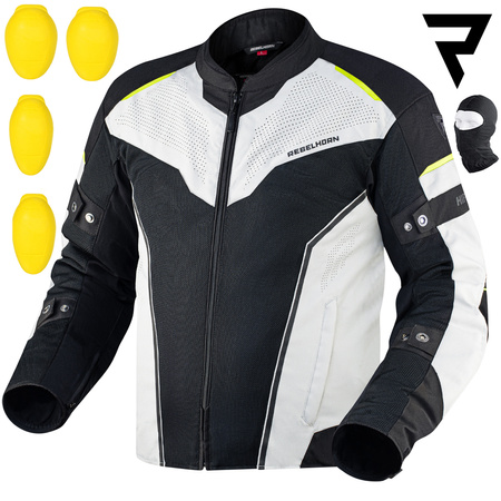 KURTKA MOTOCYKLOWA | REBELHORN HIFLOW IV | TEKSTYLNA WODOODPORNA + GRATISY