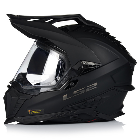 KASK MOTOCYKLOWY LS2 MX701 EXPLORER WŁÓKNO SZKLANE + PINLOCK + BLENDA 22.06