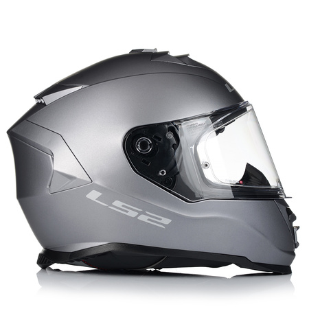 KASK MOTOCYKLOWY LS2 FF800 STORM II SZARY MATT + INTERKOM VITO BLUETOOTH