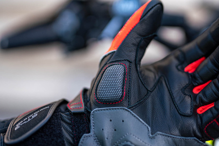 RĘKAWICE MOTOCYKLOWE | SHIMA ST-3 FLUO | DŁUGIE SKÓRZANE SPORTOWE + GRATIS