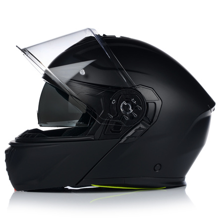 KASK MOTOCYKLOWY | VITO FURIO BLACK MAT | SZCZĘKOWY SYSTEM PINLOCK + BLENDA