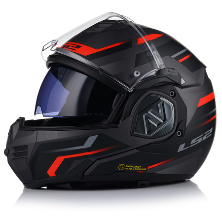 KASK MOTOCYKLOWY | LS2 FF906 ADVANT KUKA | SZCZĘKOWY + PINLOCK + PLECAK