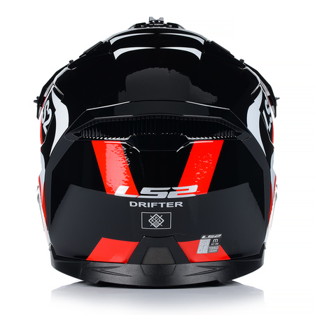 KASK MOTOCYKLOWY 4w1 LS2 OF606 TRIAL ODPINANA SZCZĘKA + DASZEK + 2x SZYBA