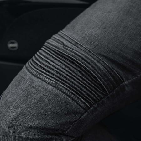 SPODNIE MOTOCYKLOWE | OZONE HORNET BLACK | MĘSKIE JEANSY ARAMIDOWE + GRATIS