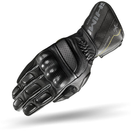 RĘKAWICE MOTOCYKLOWE | SHIMA STX BLACK | MĘSKIE SKÓRZANE DŁUGIE + GRATIS