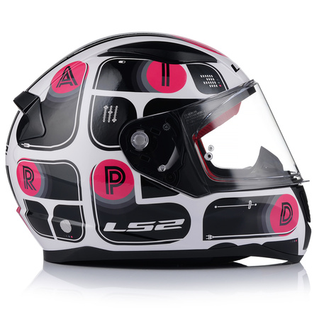 KASK MOTOCYKLOWY LS2 FF353 RAPID BRICK DAMSKI INTEGRALNY SYSTEM PINLOCK