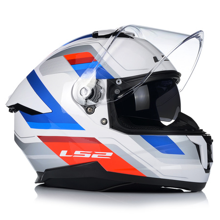 KASK MOTOCYKLOWY LS2 FF808 STREAM II VINTAGE KEVLAR SYSTEM PINLOCK + BLENDA