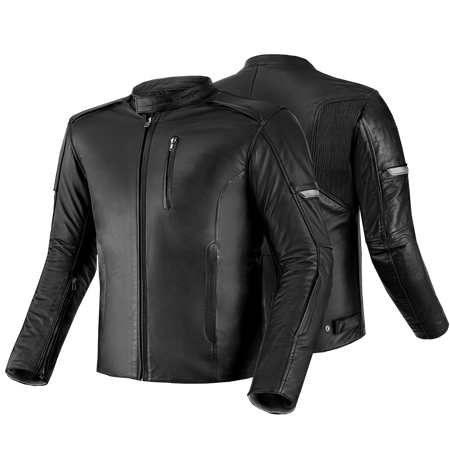 KURTKA MOTOCYKLOWA | SHIMA HUNTER+ BLACK | MĘSKA SKÓRZANA VINTAGE + GRATIS