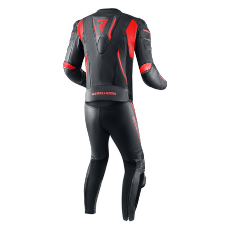KURTKA MOTOCYKLOWA | REBELHORN FIGHTER BLACK | MĘSKA SKÓRZANA SPORT + GRATIS
